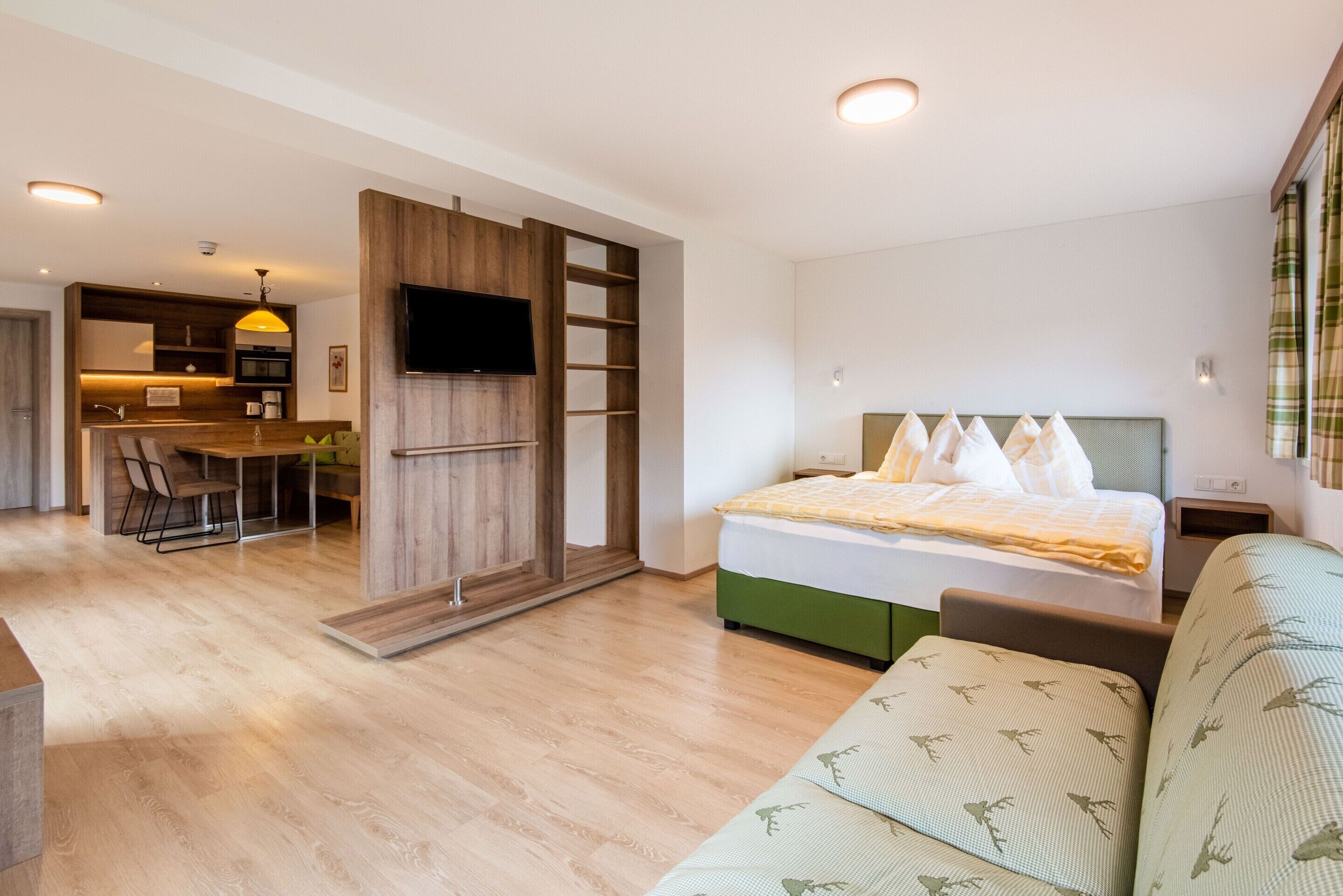 1 غرفة نوم وملاءات أسرّة