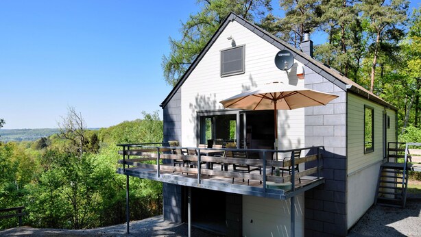 Exterior - Modern Furnished, Comfortable House With Large Sunny Terrace and Beautiful View (Durbuy)