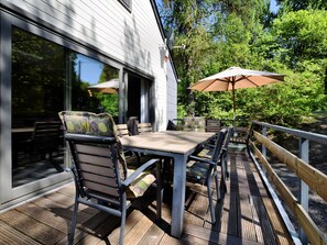 Balcony - Modern Furnished, Comfortable House With Large Sunny Terrace and Beautiful View (Durbuy)