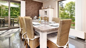 Dining - Modern Furnished, Comfortable House With Large Sunny Terrace and Beautiful View (Durbuy)