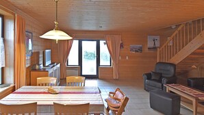 House | Living room | TV - Quaint Holiday Home in Hasselfelde With Terrace (Oberharz am Brocken)