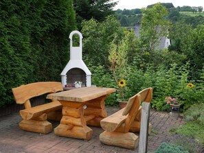 Balcony - Beautiful Apartment in Pohla Saxony Near Ski Area (Schwarzenberg/Erzgeb.)