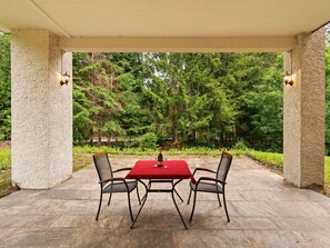 Balcony - Wooden Holiday Home in Rangersdorf With Terrace (Rangersdorf)