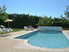 Outdoor pool - Ground-flour Villa With Airco, Heated Private Swimming Pool and Beautiful View (Coux)