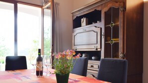 Dining - Ground-flour Villa With Airco, Heated Private Swimming Pool and Beautiful View (Coux)