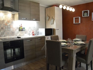 Private kitchen - Terrace Apartment, Trois-ponts (Trois-Ponts)