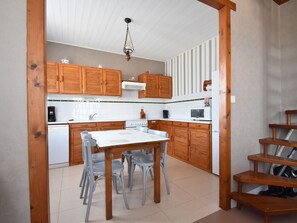 House | Private kitchen | Fridge, microwave, oven, dishwasher - Characteristic Holiday Home With Enclosed Front Garden and Bbq, Beach 50 m Away (Hauteville-sur-Mer)