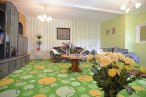 House | Living room - Holiday Home in Cattenstedt Harz With Garden (Blankenburg)