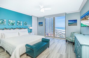 3 bedrooms, iron/ironing board, WiFi, bed sheets - P1-1107 3B Gulf View @ Portofino - Heated Pools! (Pensacola Beach)