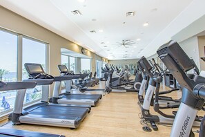 Fitness facility - P1-1107 3B Gulf View @ Portofino - Heated Pools! (Pensacola Beach)