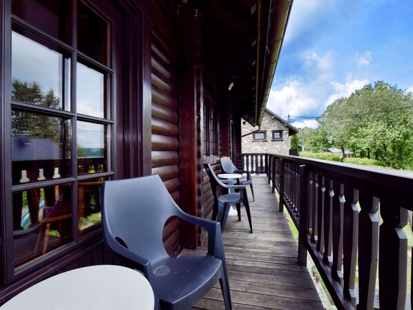 View from property - Chalet in Fraiture With Sauna and Garden (Vielsalm)