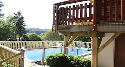 Poolside Bliss Near Lake