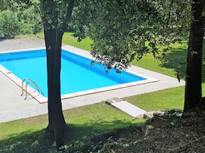 Outdoor pool - 18th Century Country House on Beautiful Private Domain of 8 ha With Private Pool (Bollene)