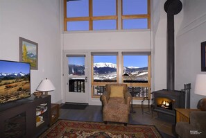TV, fireplace, offices