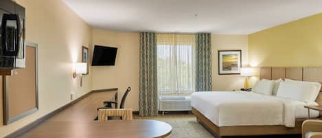 Individueel gemeubileerd, een bureau, een laptopwerkplek