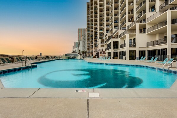 Indoor pool, outdoor pool