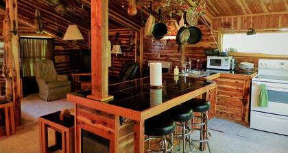 Cedar Cabin located on a working Buffalo Farm near the Buffalo National River