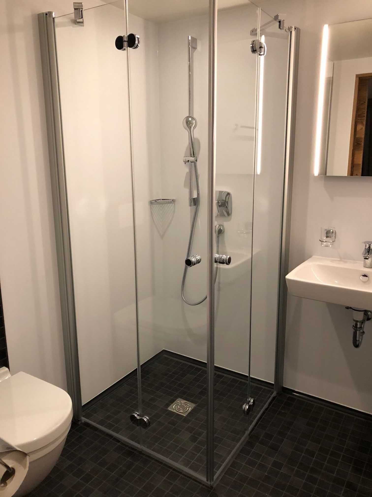 Shower, hair dryer