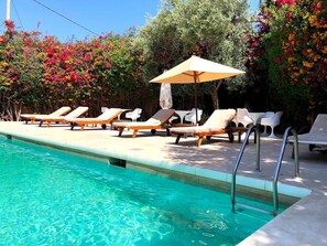 Piscine extérieure, piscine chauffée