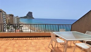 Outdoor dining - ACARIBEQ-1ºlínea Playa-Wifi y Garaje Gratis. (Calpe / Calp)