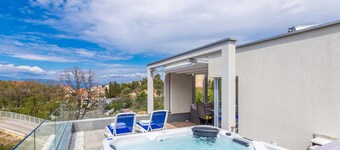 Villa Olive Nika with heated pool and barbecue
