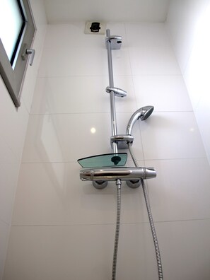 Hair dryer, towels