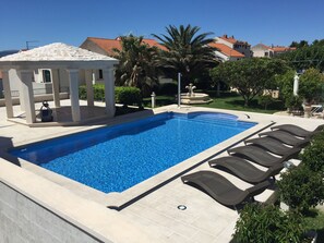 A heated pool