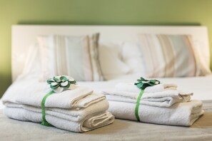 1 habitación, escritorio, tabla de planchar con plancha y cuna de viaje