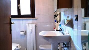 Ensemble douche/baignoire, sĂšche-cheveux, bidet, serviettes fournies