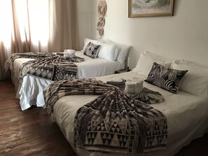 2 bedrooms, in-room safe, iron/ironing board, WiFi