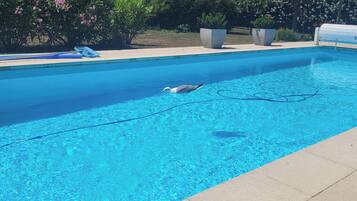 Piscine extérieure, piscine chauffée