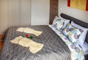 1 soverom, strykejern/-brett, wi-fi og sengetøy