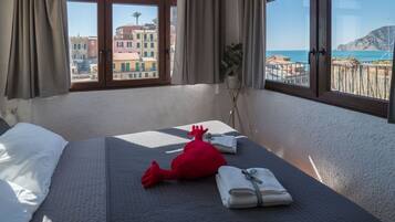 1 Schlafzimmer, Reisekinderbett, kostenloses WLAN, Bettwäsche