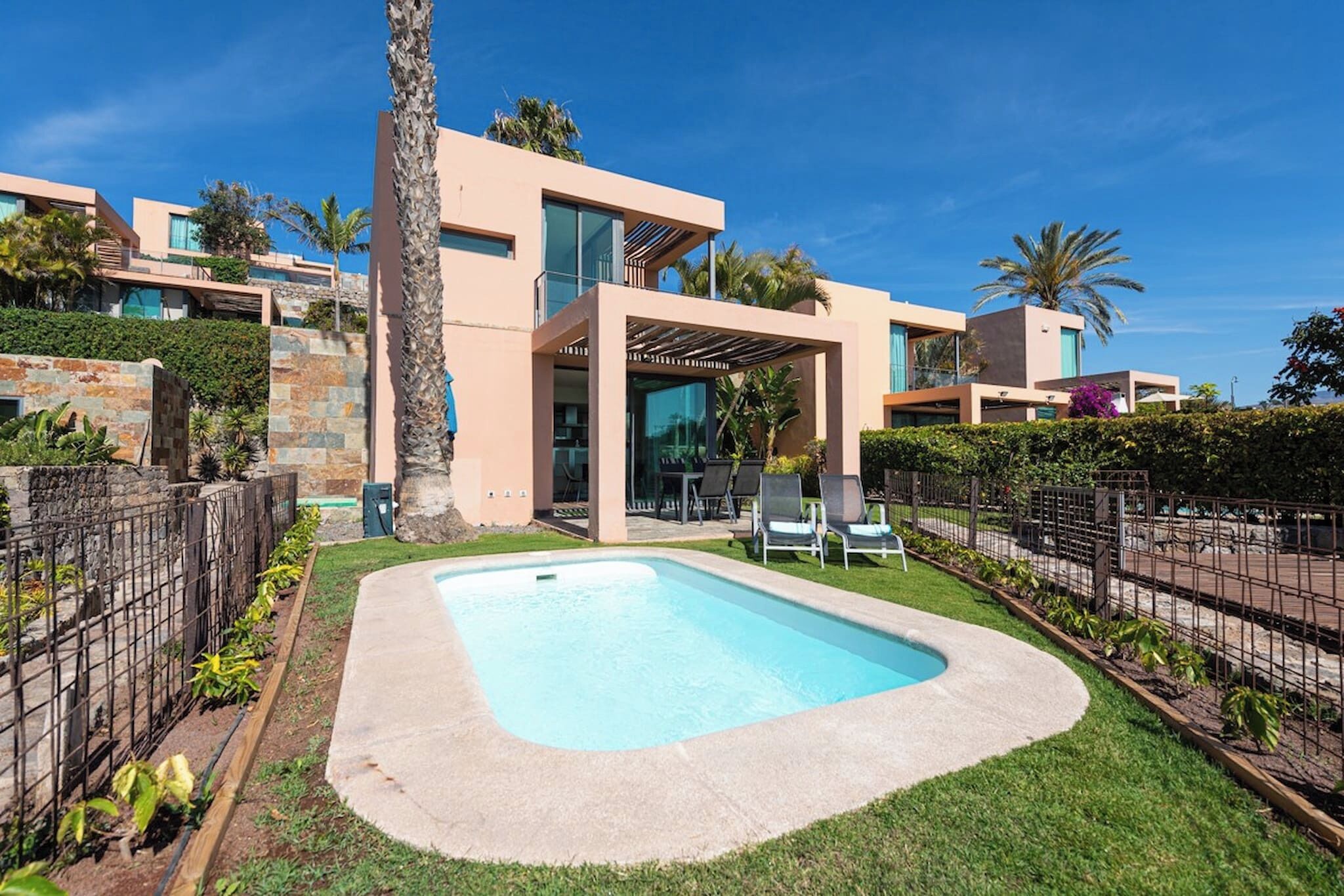 A heated pool