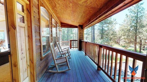 Large Deck | Fireplace | Ponderosa Cabin
