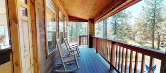 Large Deck | Fireplace | Ponderosa Cabin