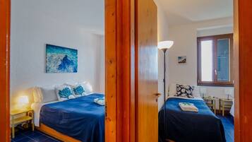 2 dormitorios, cuna de viaje, wifi gratis y ropa de cama
