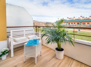 Property grounds - Cozy duplex for 4 people, free wifi and air conditioning next to the bedrooms. Vivalidays Elisabet community pool and garden (Palafolls)