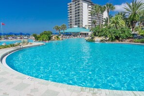 Una piscina riscaldata