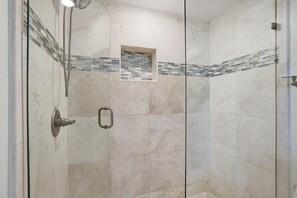 Hair dryer, towels, toilet paper