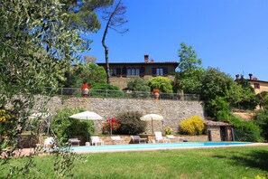Pool - Stunning private villa for 10 guests with WIFI, private pool, TV and pets allowed (Monte San Savino)