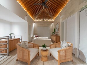 Family Villa, 4 Bedrooms, Mountain View | Living room - Arama Villas (Canggu)