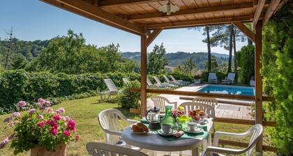 Private Villa with private pool, WIFI, A/C, TV, patio, panoramic view, close to San Gimignano