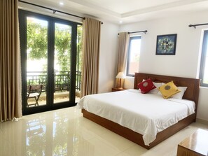 Deluxe-Doppelzimmer, Balkon, Gartenblick
