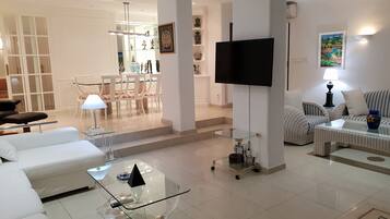 Een televisie en videogames