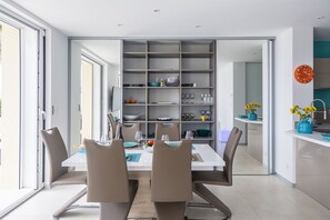 Dining - Seafront Apartment with Large Terrace (Cannes)