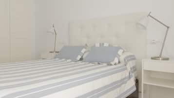 2 slaapkamers, een strijkplank/strijkijzer, internet, beddengoed