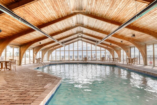 Indoor pool, a heated pool