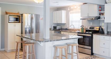 Dog-friendly oceanfront home with new deck - 3 blocks from downtown Folly