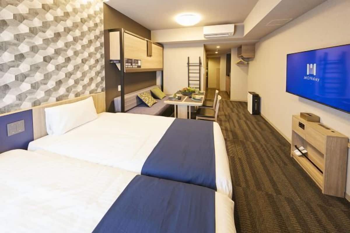 1 dormitorio, caja fuerte, wifi gratis y ropa de cama
